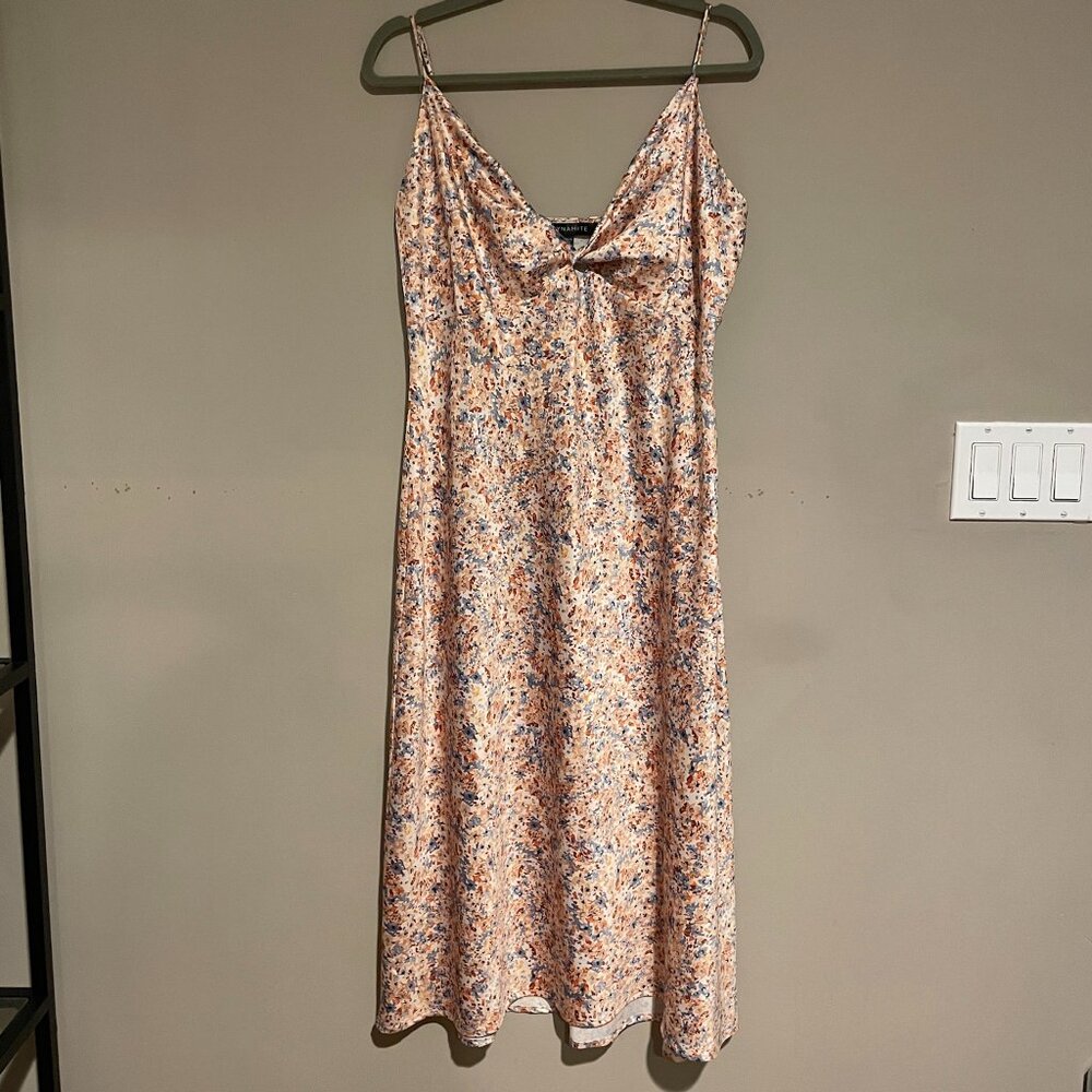 Dynamite Twist-Front Satin Cami Dress Size XL